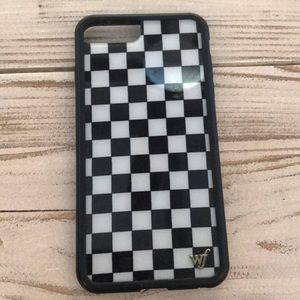 iPhone 7plus wildflower checkered case